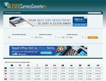 Tablet Screenshot of livecurrencyconverter.com